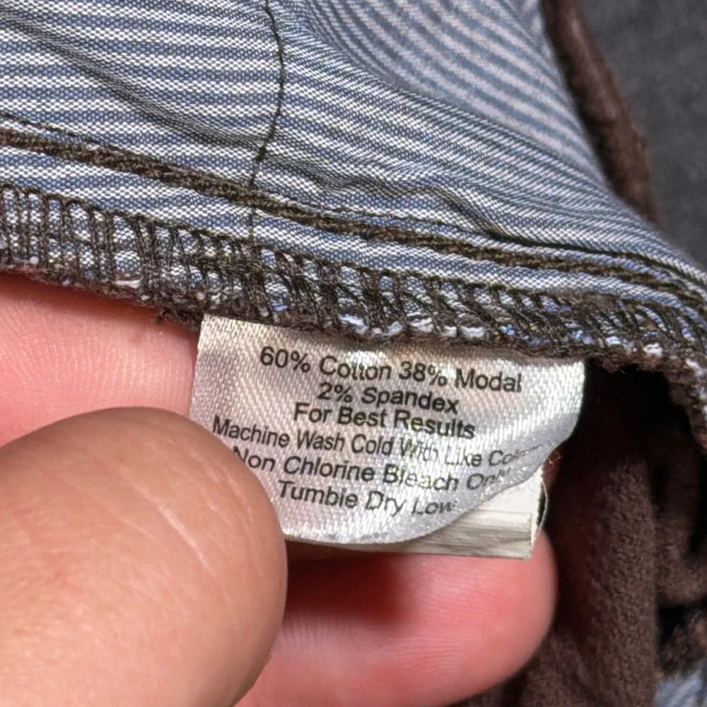 Peter Millar Corduroy Pants Mens 33x28 Brown Cotton Modal Stretch Flat Front